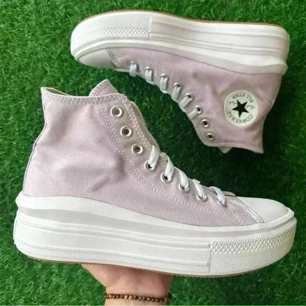 Converse Chuck Taylor All Star Move Hi Pale Amethyst - Picture 1 of 8